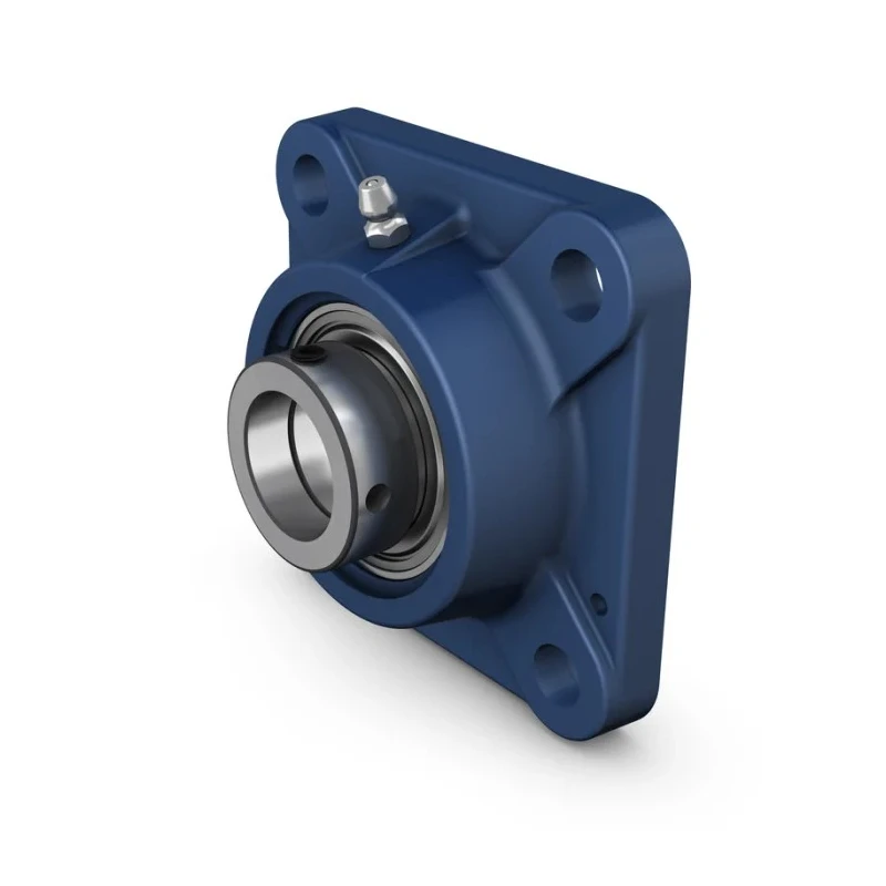SKF 4 Hole Cylindrical Flange Bearing Unit Cast Iron 45 mm ID Eccentric Locking Collar FY 45 WF