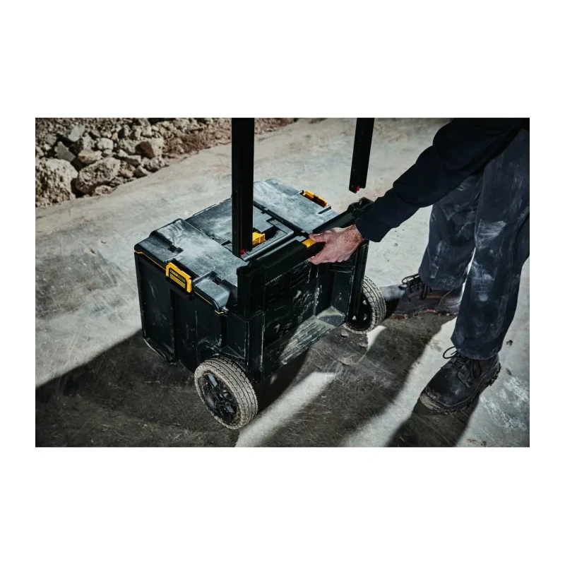 DeWALT 1 Drawer Plastic Tool Box Wheeled Mobile Storage 685 mm Height DWST83295-1