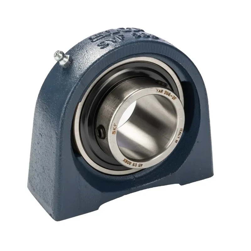 SKF Pillow Block Bearing , 40 mm Inside Diameter, Cast Iron, 116 mm Length, Cylindrical Bore, Set Screw Locking SYF 40 TF