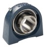 SKF Pillow Block Bearing , 40 mm Inside Diameter, Cast Iron, 116 mm Length, Cylindrical Bore, Set Screw Locking SYF 40 TF