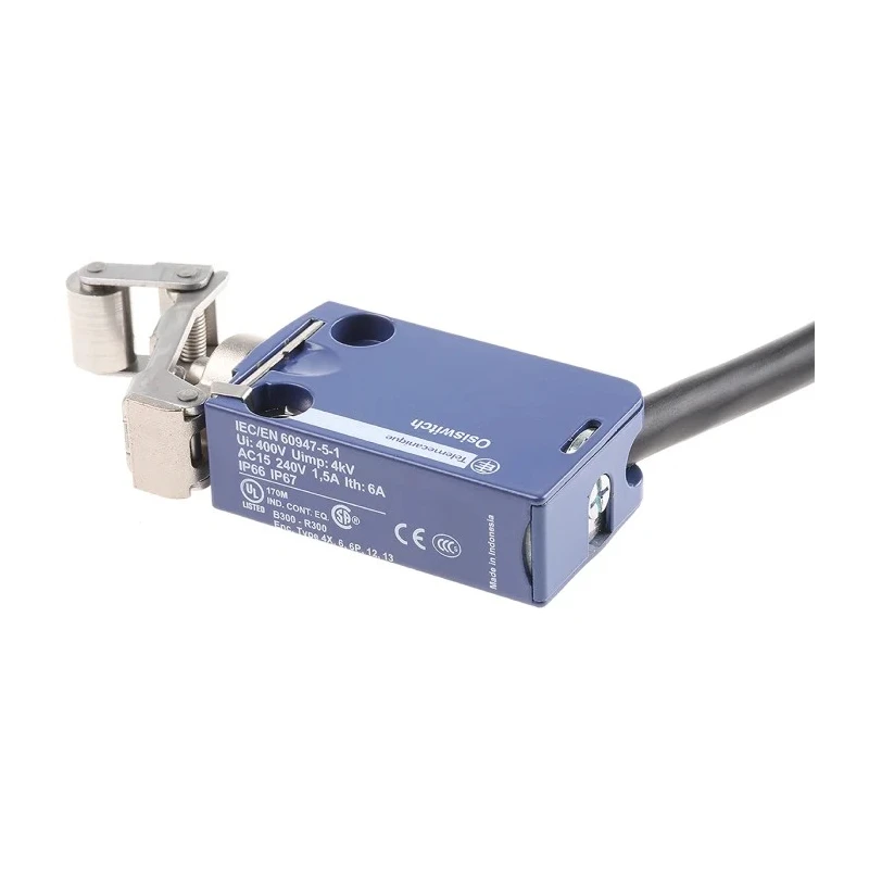 Telemecanique Sensors OsiSense XC Series Roller Plunger Limit Switch 1 NO/1 NC IP66 IP67 IP68 Zinc Alloy Housing XCMD2124L1