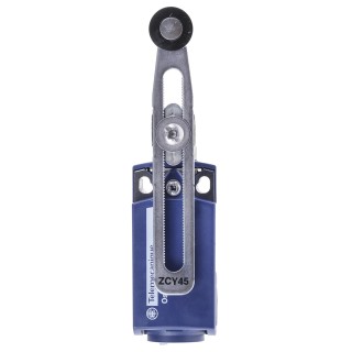 Telemecanique Sensors OsiSense XC Series Roller Lever Limit Switch, 1 NO/1 NC, IP67, IP66, Plastic Housing, 240V XCKP2145G11