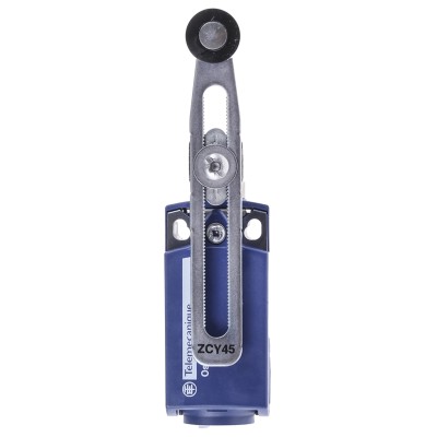 Telemecanique Sensors OsiSense XC Series Roller Lever Limit Switch, 1 NO/1 NC, IP67, IP66, Plastic Housing, 240V XCKP2145G11