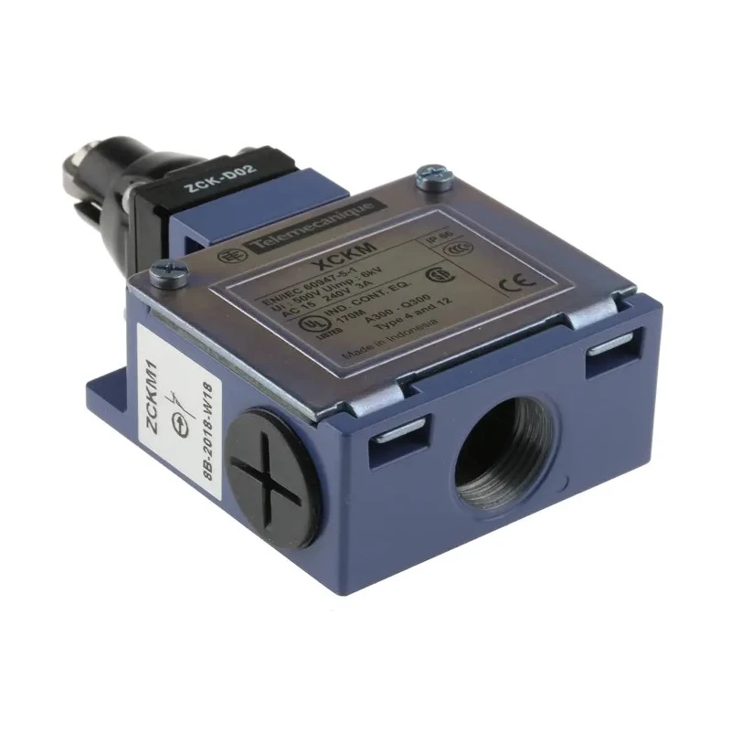 Telemecanique Sensors OsiSense XC Series Roller Plunger Limit Switch 1 NO 1 NC Snap Action Zinc Alloy Housing 240V AC 3A IP66