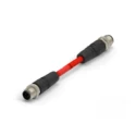 TE Connectivity Cat5e Shielded Ethernet Cable Red 1 m PVC Jacket TAD14741311-002