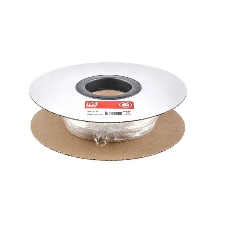 RS PRO Clear Polyolefin Heat Shrink Tubing 9 mm Sleeve Diameter x 5 m Length 3:1 Ratio 700-4450