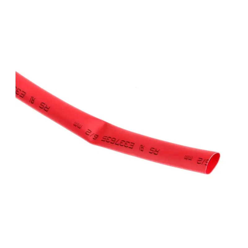 RS PRO Heat Shrink Tubing, Red 6 mm Sleeve Diameter x 7m Length 3:1 Shrink Ratio 700-4513