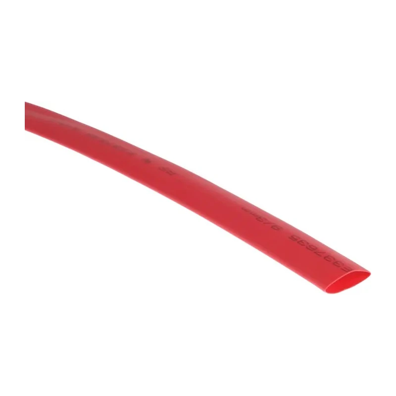 RS PRO Heat Shrink Tubing Red 9 mm Sleeve Diameter x 5 m Length Polyolefin Flame Retardant UL Approved 3:1 Ratio 700-4517