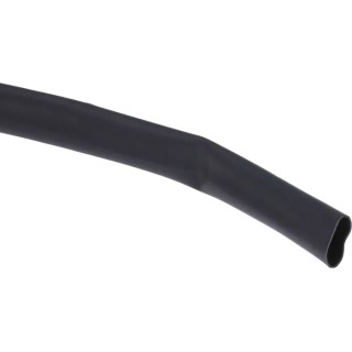 RS PRO Heat Shrink Tubing Black 6 mm Sleeve Diameter x 7m Length Polyolefin Flame Retardant 3:1 Ratio 700-4535