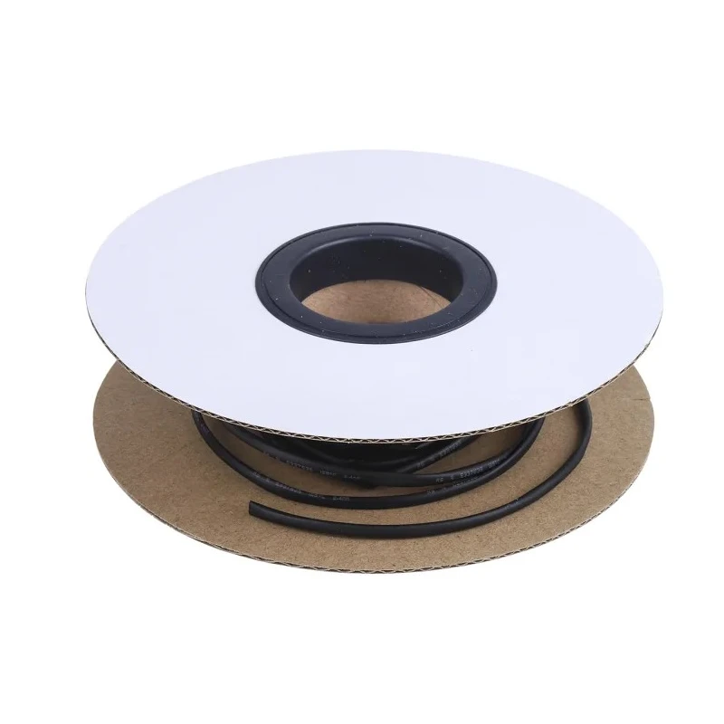 RS PRO Polyolefin Heat Shrink Tubing 2.4 mm Sleeve Diameter Black 10m Length 2:1 Shrink Ratio 700-4624