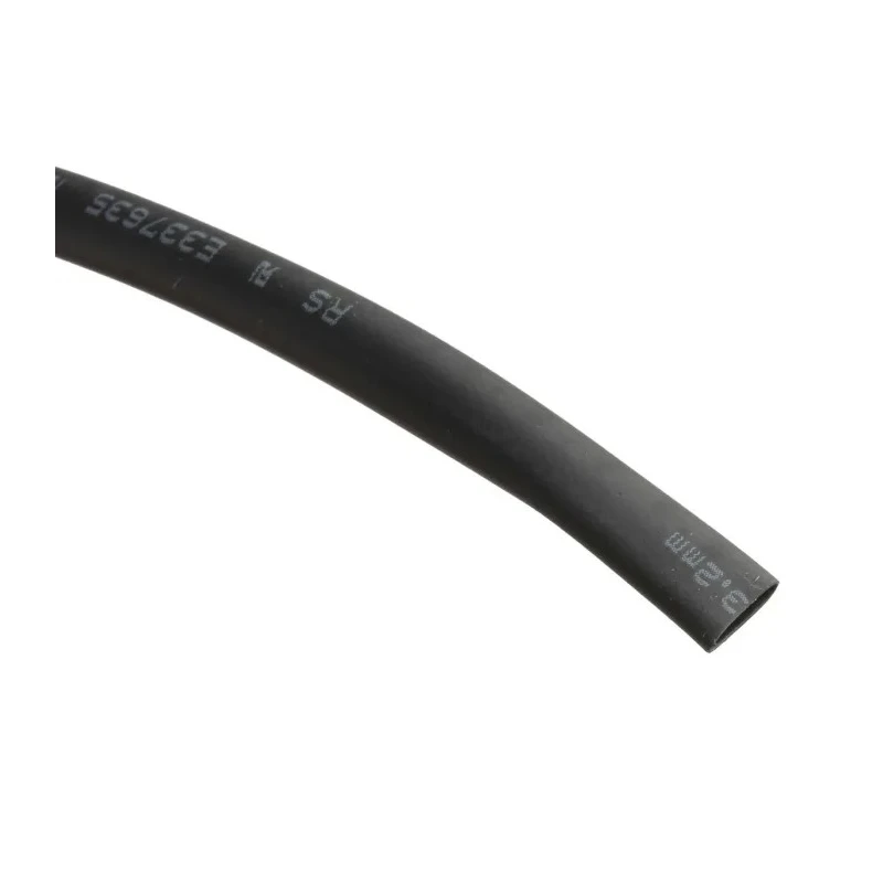 RS PRO Heat Shrink Tubing Black 3.2mm Sleeve Diameter x 10m Length 2:1 Ratio 700-4630