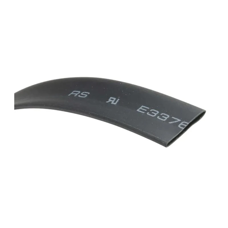 RS PRO Heat Shrink Tubing Black 9.5 mm Sleeve Diameter x 6 m Length 2:1 Ratio 700-4658