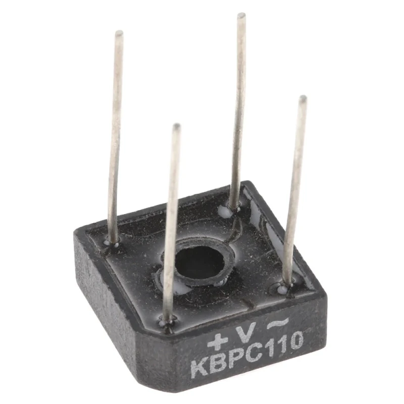 Vishay Bridge Rectifier, 1000 V Peak Reverse Voltage, 55 A Peak Surge Current, 4-Pin Single VS-KBPC110