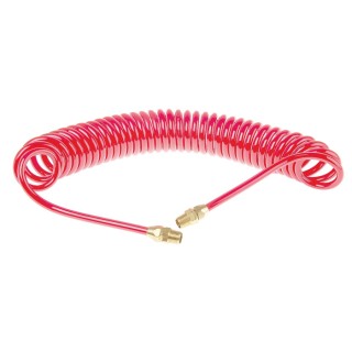 RS PRO 5 m Red Polyurethane Recoil Hose, 12 bar Pressure, -20°C to 70°C 700-5649
