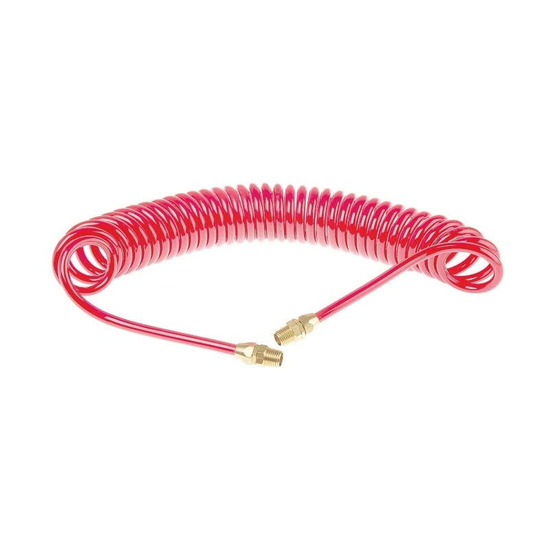 RS PRO 5 m Red Polyurethane Recoil Hose, 12 bar Pressure, -20°C to 70°C 700-5649