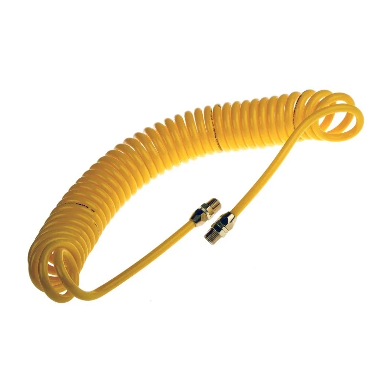 RS PRO 4 m Yellow Polyurethane Recoil Hose Operating -20°C to 70°C, 12 bar Maximum Pressure 700-5651