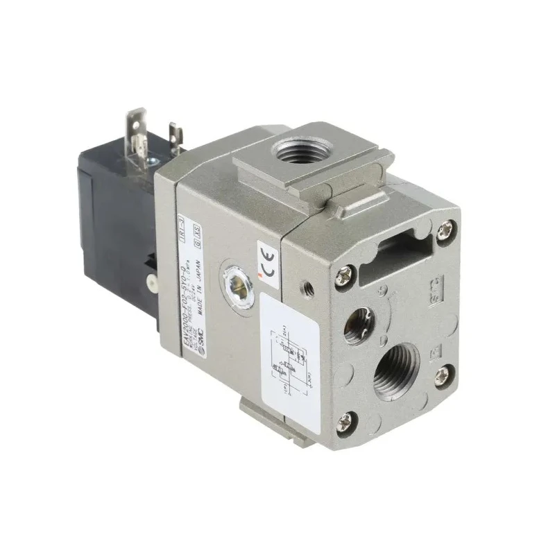 SMC Pneumatic Solenoid Valve 24V DC, G 1/4 Port, 5 Ports, 2 Positions, NC Valve Function EAV2000