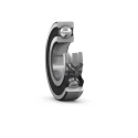 SKF Single Row Deep Groove Ball Bearing 20 mm ID, 42 mm OD, 16 mm Width, Sheet Metal Cage, Sealed 63004-2RS1