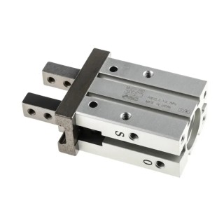 SMC 2 Finger Double Acting Action Pneumatic Gripper 20mm Bore Diameter, 10mm Stroke, 0.7 MPa Maximum Operating MHZ2-20D