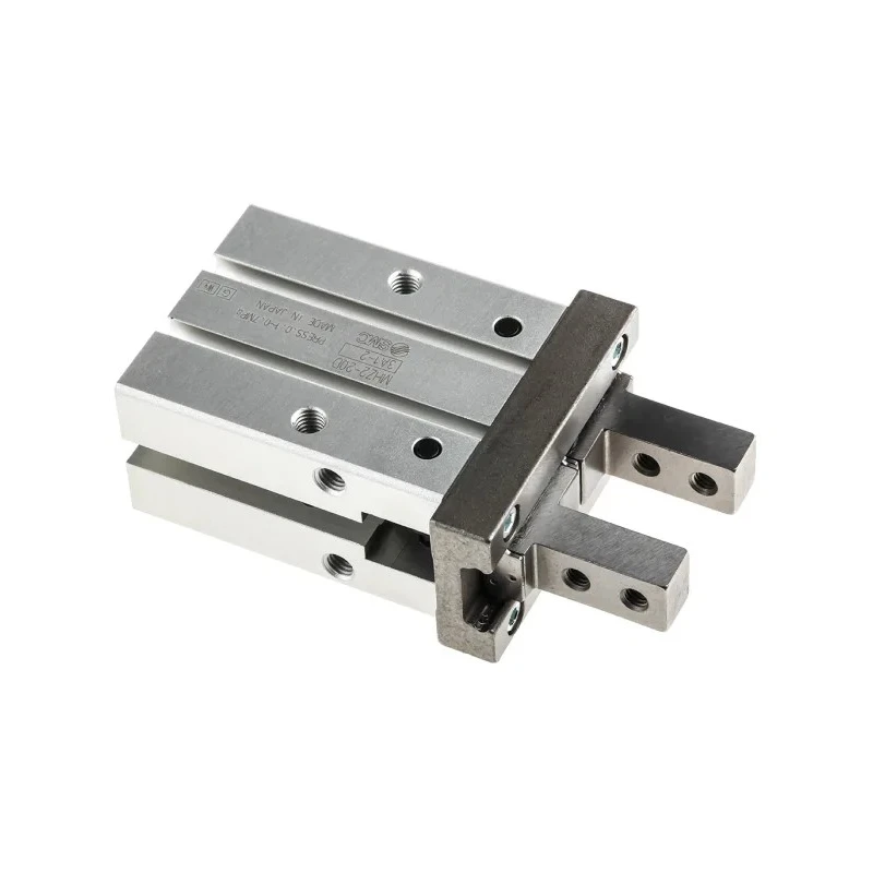 SMC 2 Finger Double Acting Action Pneumatic Gripper 20mm Bore Diameter, 10mm Stroke, 0.7 MPa Maximum Operating MHZ2-20D