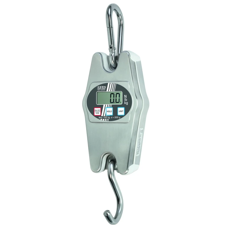 Kern Stainless Steel Hanging Weighing Scale 50kg Capacity IP65 Waterproof HCN 50K100IP