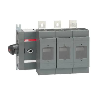 ABB Fuse Switch Disconnector, 3-Pole, Base Mount, Lug Terminal, 80kA, Mechanical Fuse Size C1-C2 1SCA108142R1001