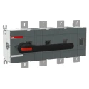 ABB 4-Pole Screw Mount Switch Disconnector, IP65 IP00, Black Handle, 0A, Series OT, 145.5mm x 454.5mm x 1SCA022866R2220