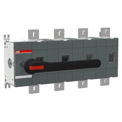 ABB 4-Pole Screw Mount Switch Disconnector, IP65 IP00, Black Handle, 0A, Series OT, 145.5mm x 454.5mm x 1SCA022866R2220