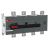ABB 4-Pole Screw Mount Switch Disconnector, IP65 IP00, Black Handle, 0A, Series OT, 145.5mm x 454.5mm x 1SCA022866R2220
