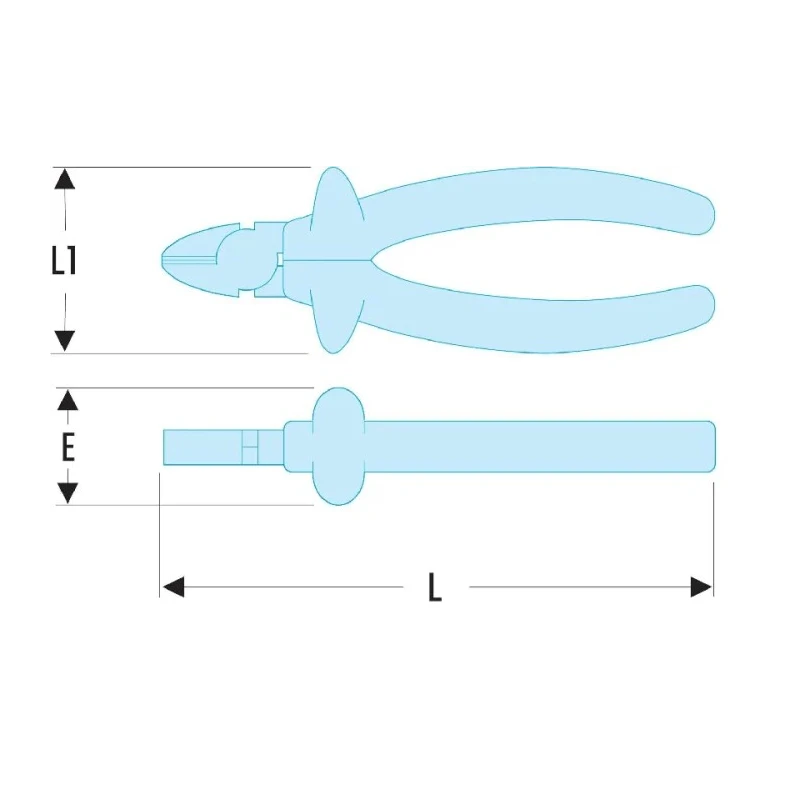 Facom VDE/1000V Approved Diagonal Side Cutter 185mm 192.18AVSE