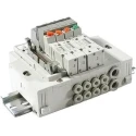 SMC SS5Y Series 4 Station G Thread Push-in Aluminium Alloy Manifold 