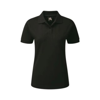 Orn Ladies Black Polyester Cotton Premium Weight Polo Shirt 106 cm Wren Series 1160-10/B/16