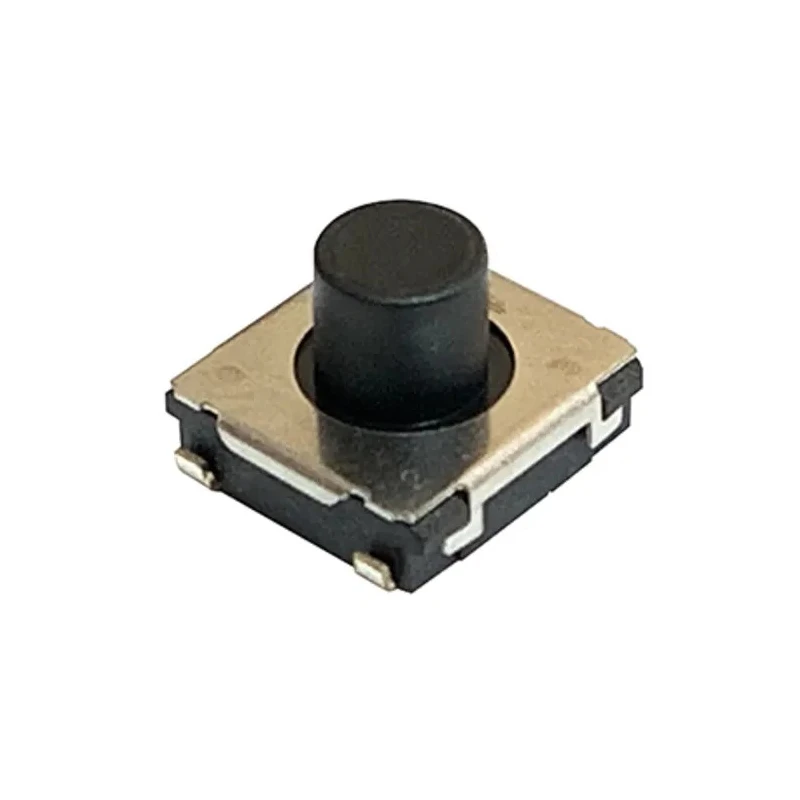 Panasonic Black Tactile Switch Push Plate 2.5mm SPST 20mA 250V AC Surface EVPBT6C4A000