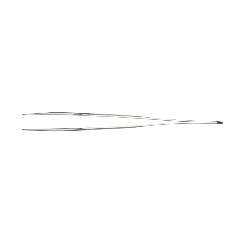 Erem Stainless Steel Flat Tweezer 4.7in Length Anti-Magnetic Anti-Acid Swiss Made 2ASARU