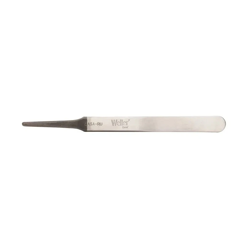 Erem Stainless Steel Flat Tweezer 4.7in Length Anti-Magnetic Anti-Acid Swiss Made 2ASARU