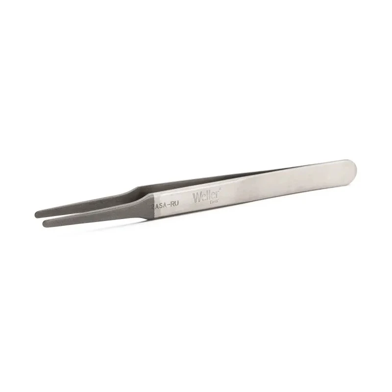 Erem Stainless Steel Flat Tweezer 4.7in Length Anti-Magnetic Anti-Acid Swiss Made 2ASARU