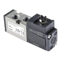 SMC Pneumatic Solenoid Valve 5/2 Single Solenoid G 1/8 Port Die Cast Aluminium Body 24V DC 4W VK3000 