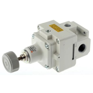 SMC Pneumatic Regulator NPT, RC, Type G, Outlet Size G 3/8, Minimum Operating Pressure 0.005 MPa, Series IR3000 