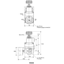 SMC Pneumatic Regulator NPT, RC, Type G, Outlet Size G 3/8, Minimum Operating Pressure 0.005 MPa, Series IR3000 