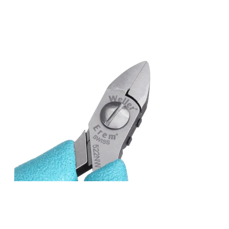 Erem ESD Safe Flush Side Cutter 4.5in Overall Length, High Grade Tool Steel Jaw, 1.57mm Max Cutting Capacity 522NW
