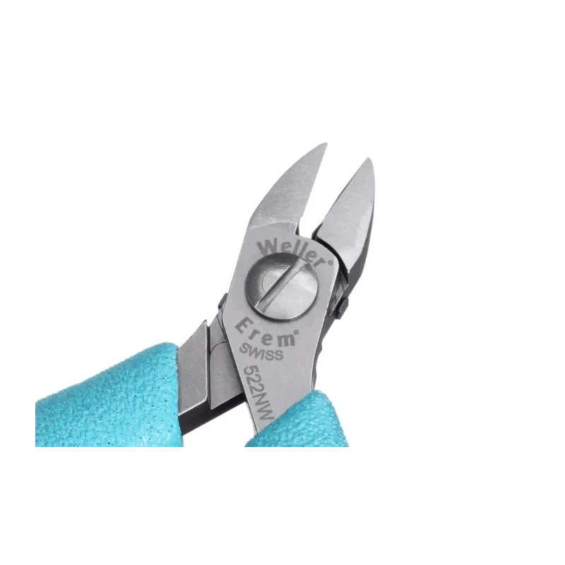 Erem ESD Safe Flush Side Cutter 4.5in Overall Length, High Grade Tool Steel Jaw, 1.57mm Max Cutting Capacity 522NW