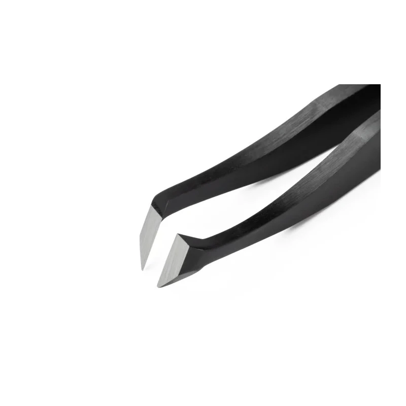 Erem 4.5in Carbon Steel Oblique ESD Safe Tweezer B15AGW