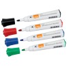 Nobo White Board Marker, Assorted Colours, 3 mm Bullet Tip, Pack of 4 1902096
