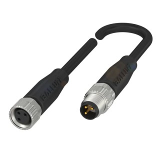 BALLUFF Female 4 Way Straight to Male 4 Way Straight Sensor Actuator Cable 1.5 m BCC02R8