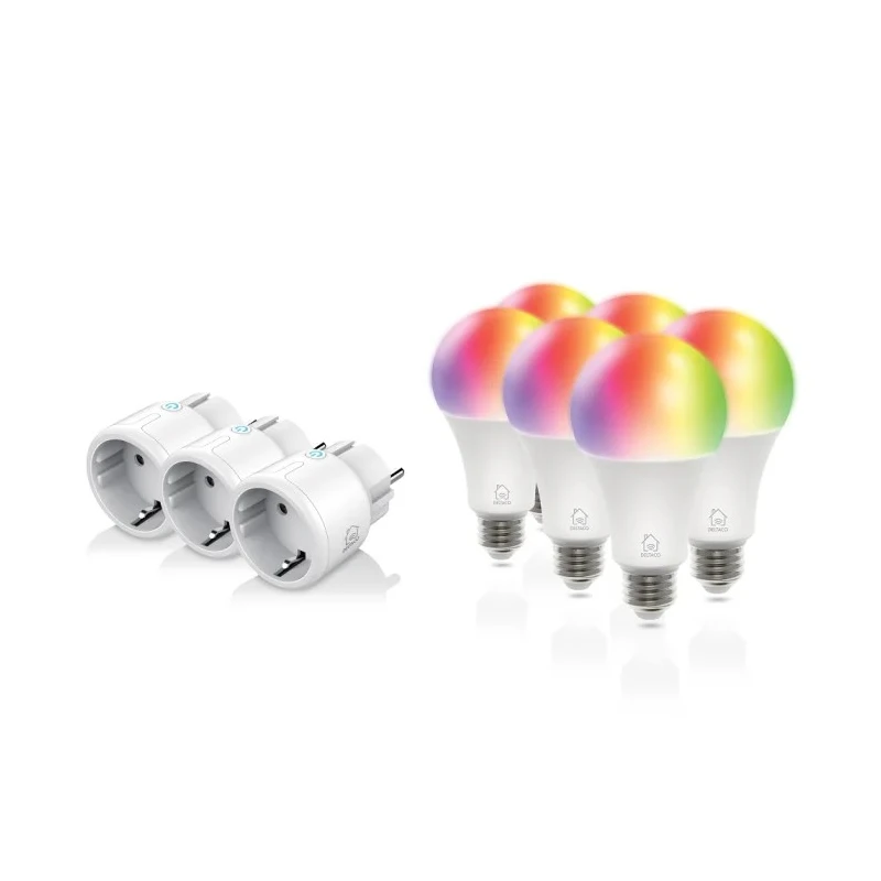 Deltaco 9 W E27 Smart Bulb RGB White 6500K SH-KIT03