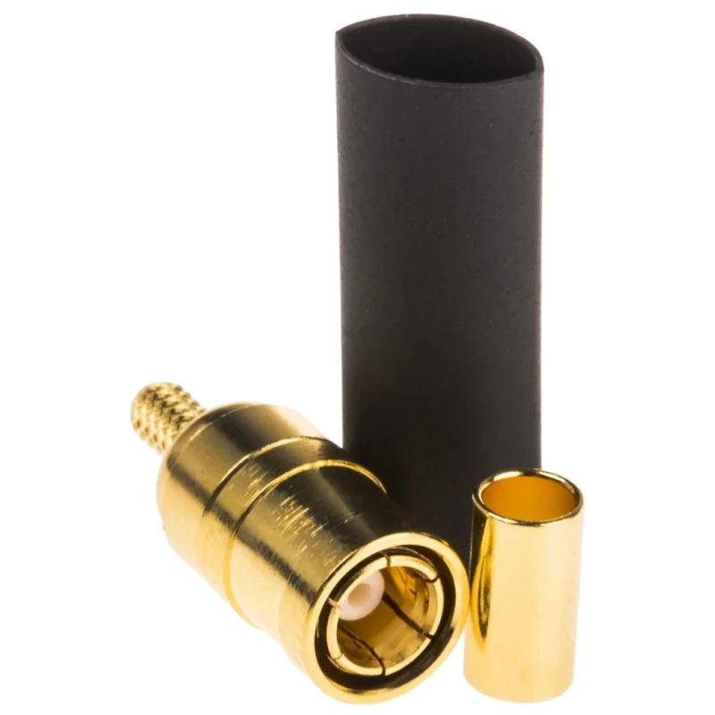 Amphenol RF 50 Ω SMB Series Coaxial Connector Cable Female SMB, Straight Body Crimp SMB6121A1-3GT30G-5-50