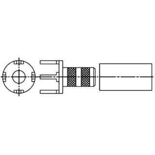 Amphenol RF Straight Socket Plug RF Terminator PCB for RG178B/U and RG196A/U  RG196A