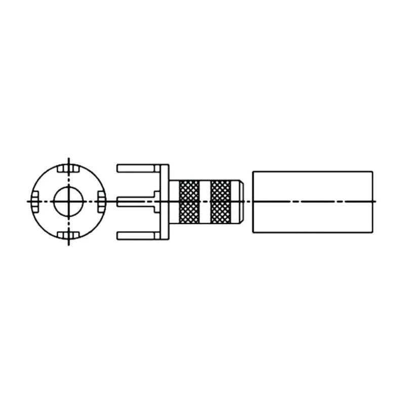 Amphenol RF Straight Socket Plug RF Terminator PCB for RG178B/U and RG196A/U  RG196A