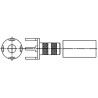 Amphenol RF Straight Socket Plug RF Terminator PCB for RG178B/U and RG196A/U  RG196A