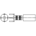 Amphenol RF Straight Socket Plug RF Terminator PCB for RG178B/U and RG196A/U  RG196A